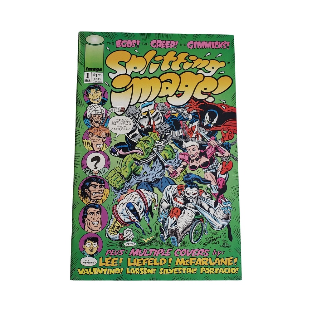 Splitting Image 1 Image Comics 1993 Don Simpson Lee Liefeld McFarlane Parody